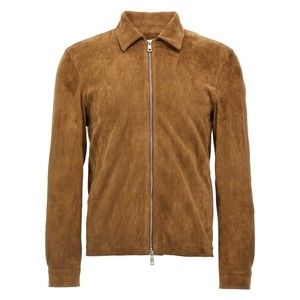 Giorgio Brato Vegetable-Tanned Suede Jacket With Classic Collar - NWT